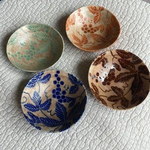 Vintage Japanese Kotobuki Stoneware Bowls